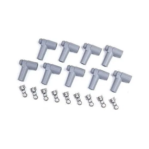 8849 – MSD CO. Distributor Boot, 90 Degree HEI Style Fits 8.5 Millimeter Wires With Terminal Silicone Set of 9